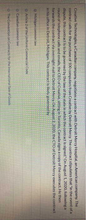 Creative Technologies, a Canadian company,