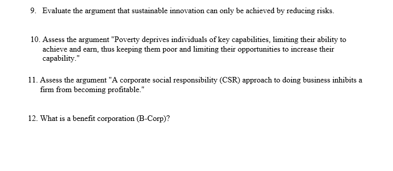 Answer the following question. 9. Evaluate the