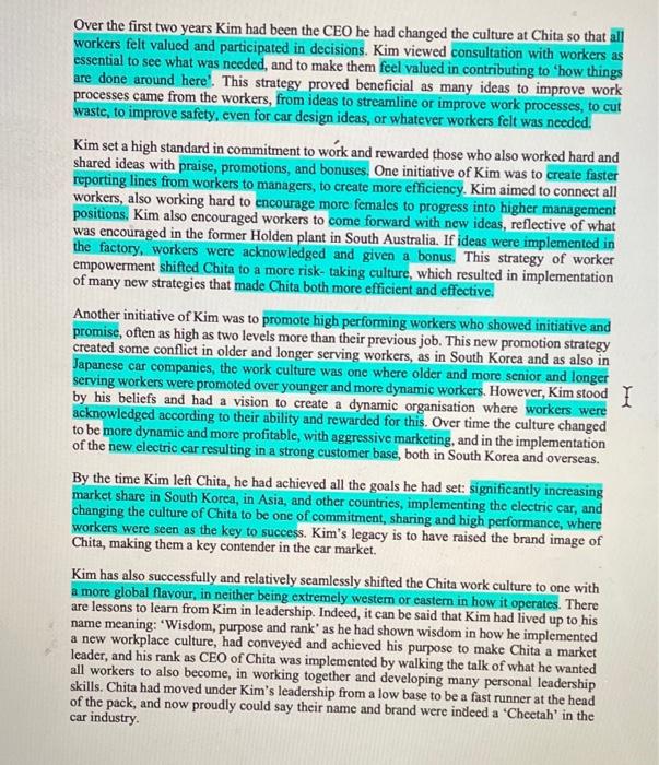 Please note: this is a simulated case study so