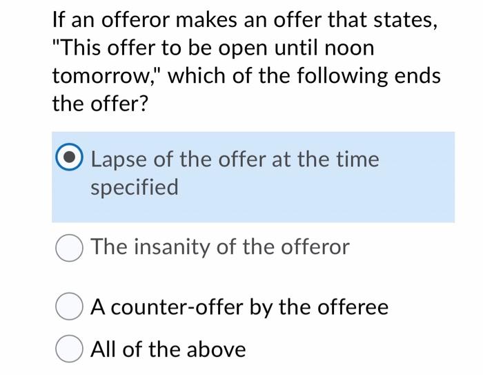 Which of the following best describes an illegal