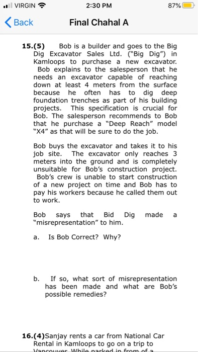 . VIRGIN 2:30 PM 87% < Back Final Chahal A