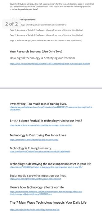 Second Group Assignment: Group Report Draft