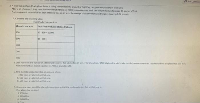 please help! 2. Alocal truit occhard. Pearinguan