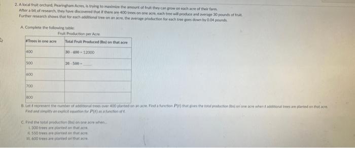 please help! 2. Alocal truit occhard. Pearinguan