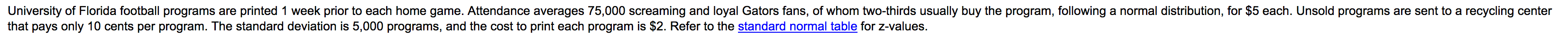 a) What is the cost of underestimating demand for