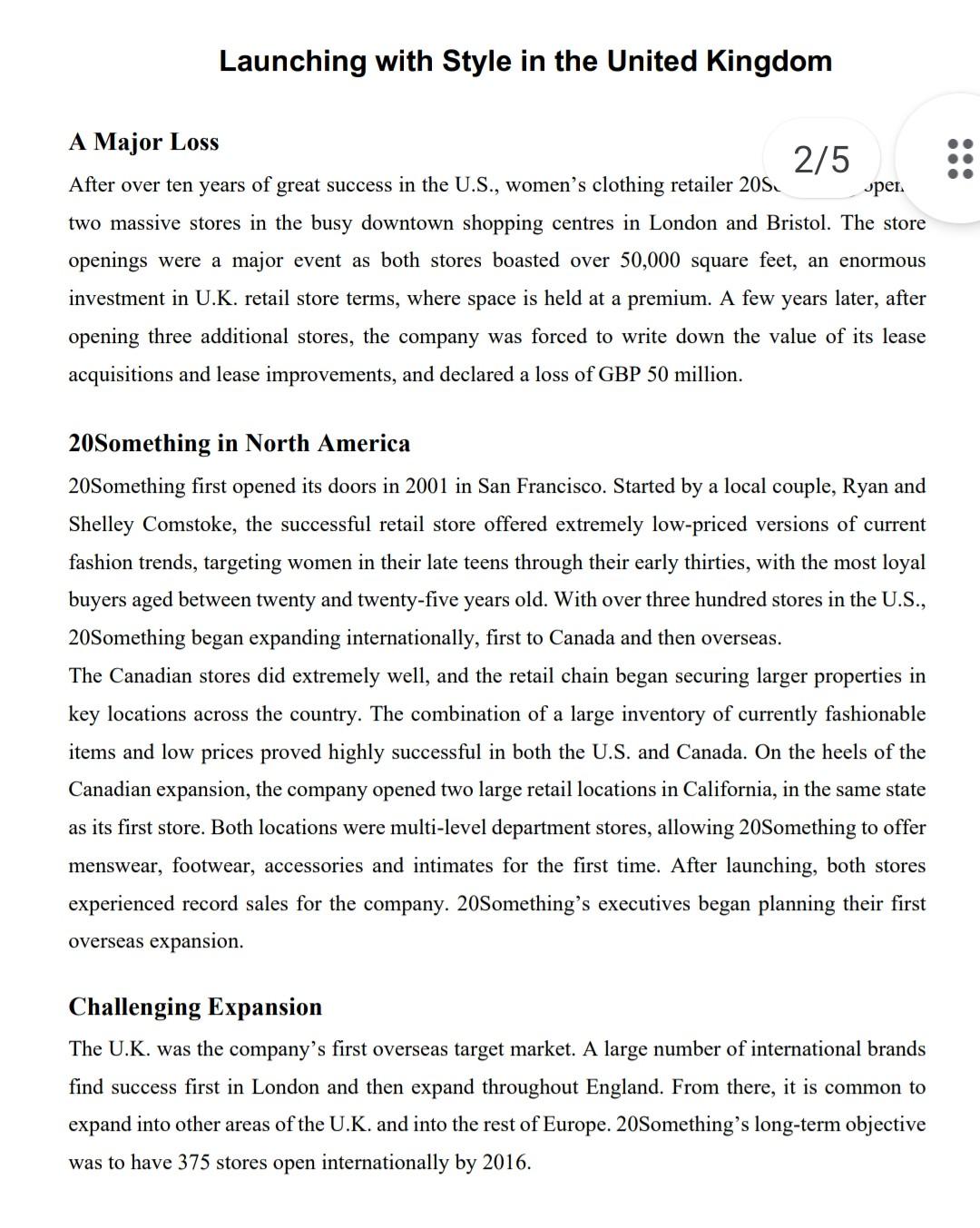 please answer the fourth question. Launching with