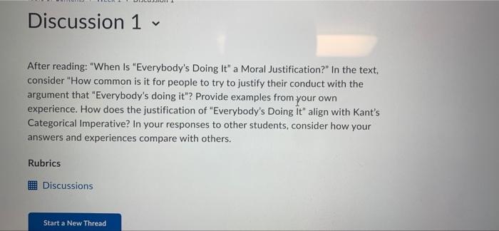 Discussion 1 After reading: 