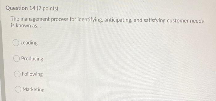 Question 13 (10 points) What are seven high