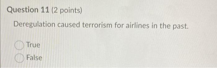 Question 13 (10 points) What are seven high