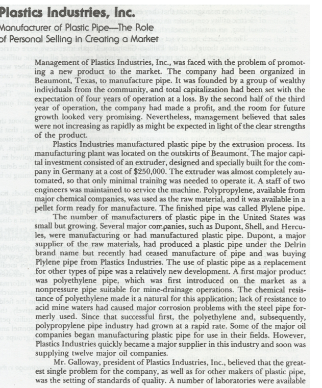 answer 1 2 4 Plastics Industries, Inc.
