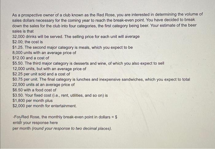 As a prospective owner of a club known as the Red