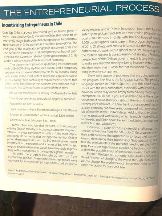 After reading Chapter 4, Incentivizing