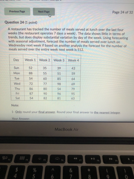 Previous Page Next Page Page 24 of 32 Question 24