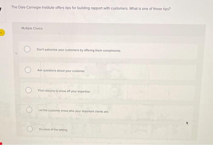 The Dale Carnegie Institute offers tips for