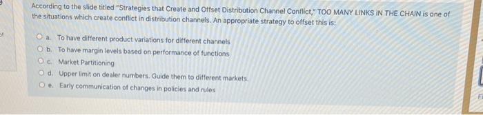 marketing According to the slide titled