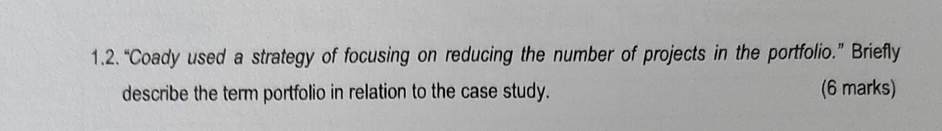 Read the case study below and answer ALL the
