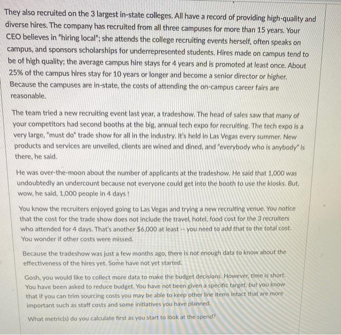 It is the end of the year. You are the newly