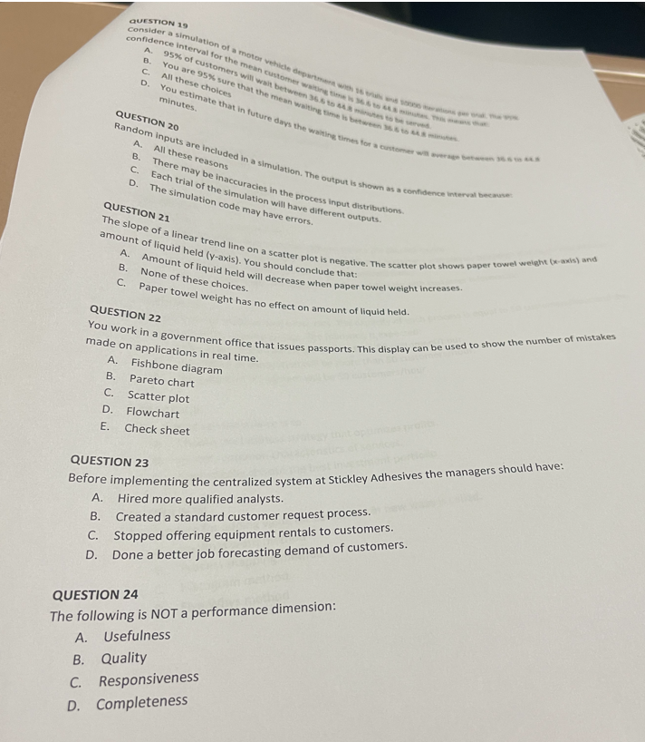 operations and business processes on the