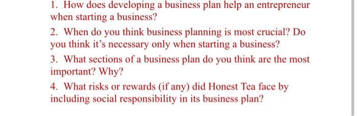 Honest Advice on Business Planning Two thirsty