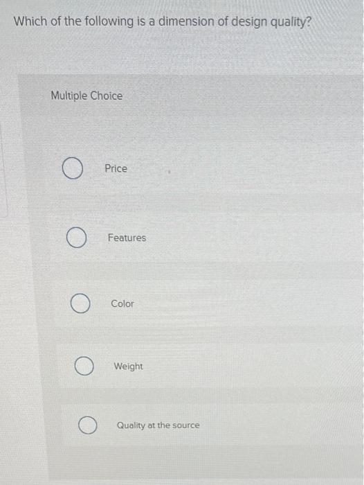 Which of the following is a dimension of design