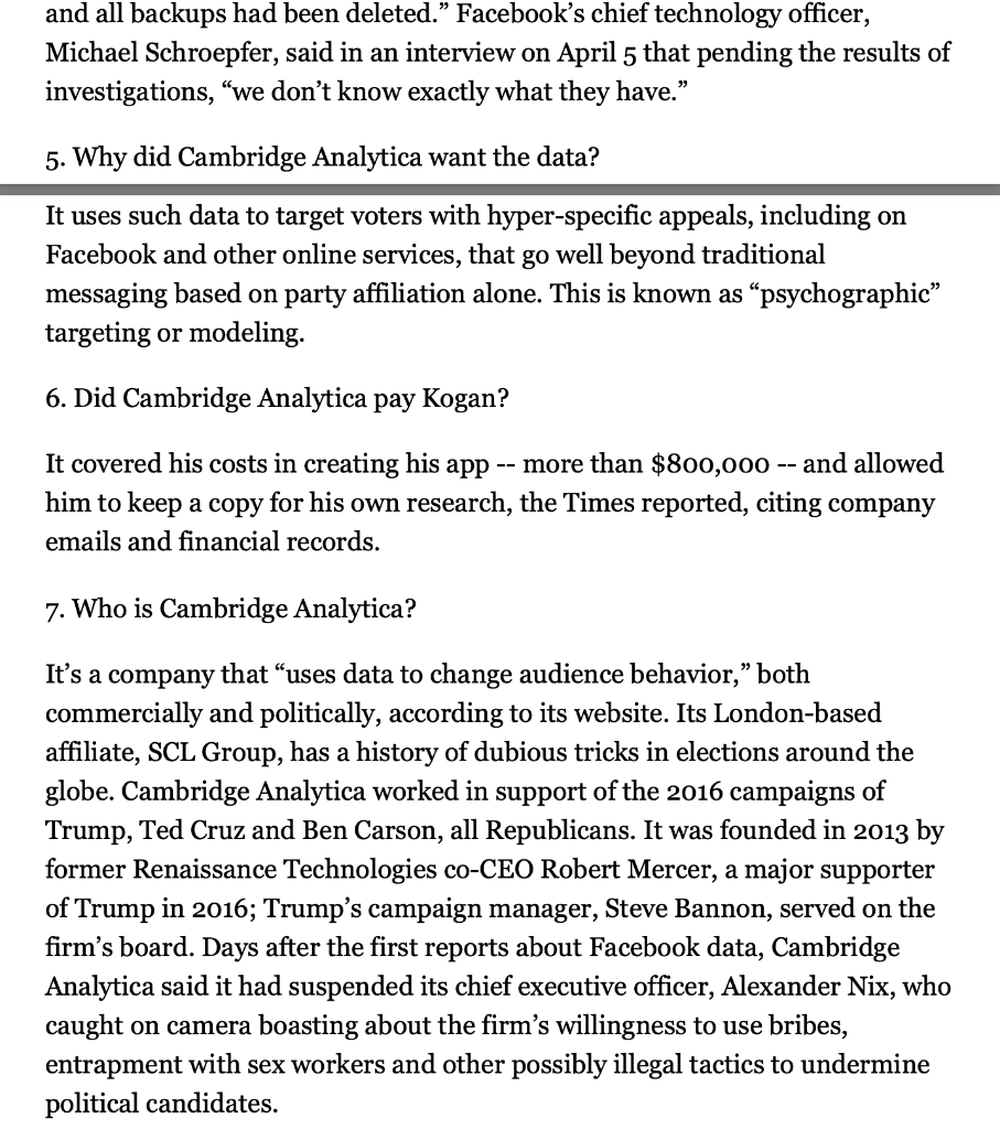 Read the attached article that appeared in the