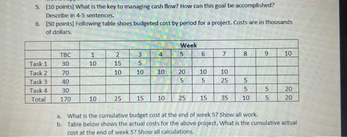 Answer both questions for a thumps up ! 5. [10