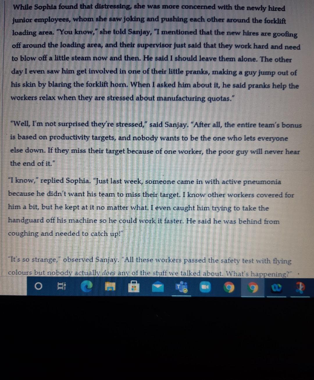 Please I need help with this mini case. ORGB1135