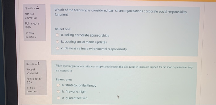 Question 2 Not yet answered A professional sport