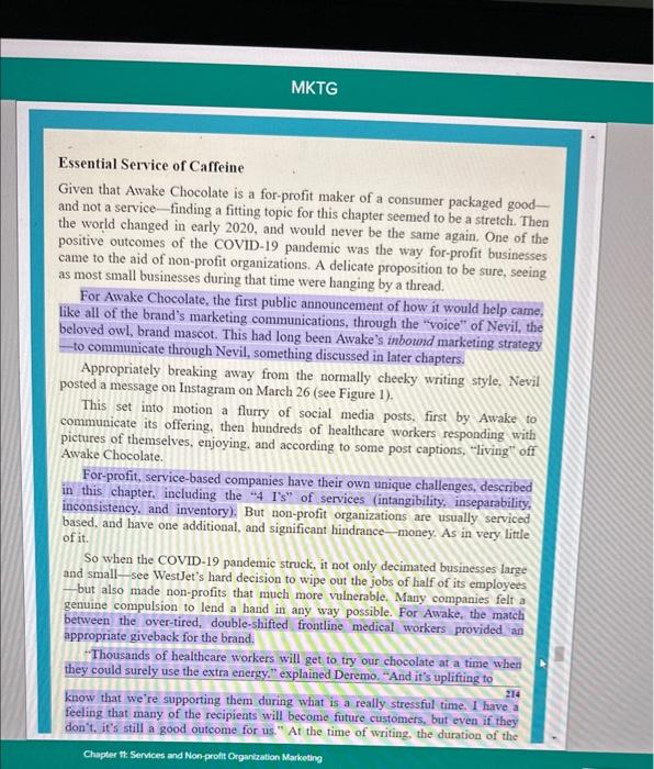 question 2 Non-profit organizations and
