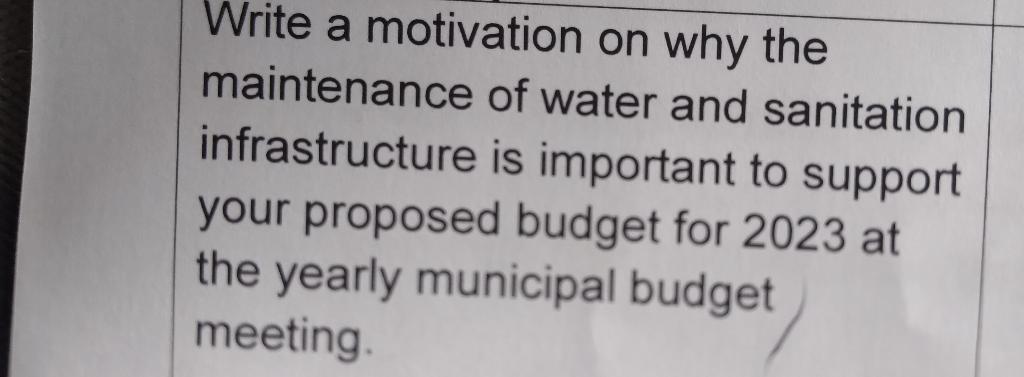 Write a motivation on why the maintenance of