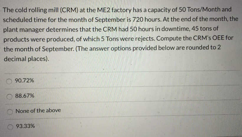 Compute the LCL for the appropriate SPC chart(s)