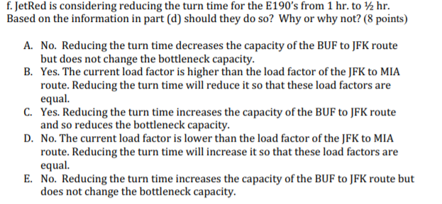 3. JetRed Airways flies two types of aircraft: