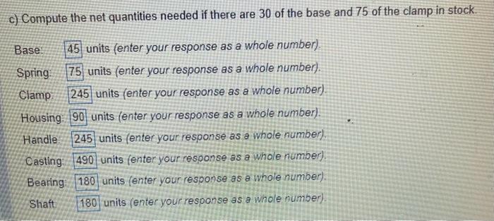 Can anyone Answer part C? The answers I inputted