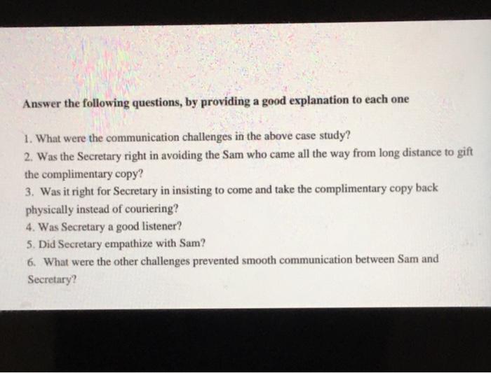 BUSA 232, 1 semester 2021-2022 Case Study" Sam