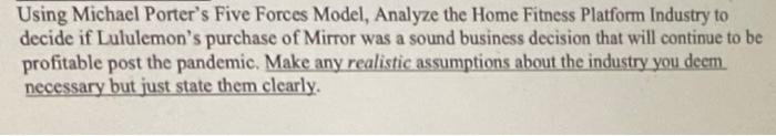 1 LULULEMON THE COMPANIES QUEST FOR RELEVANCE,