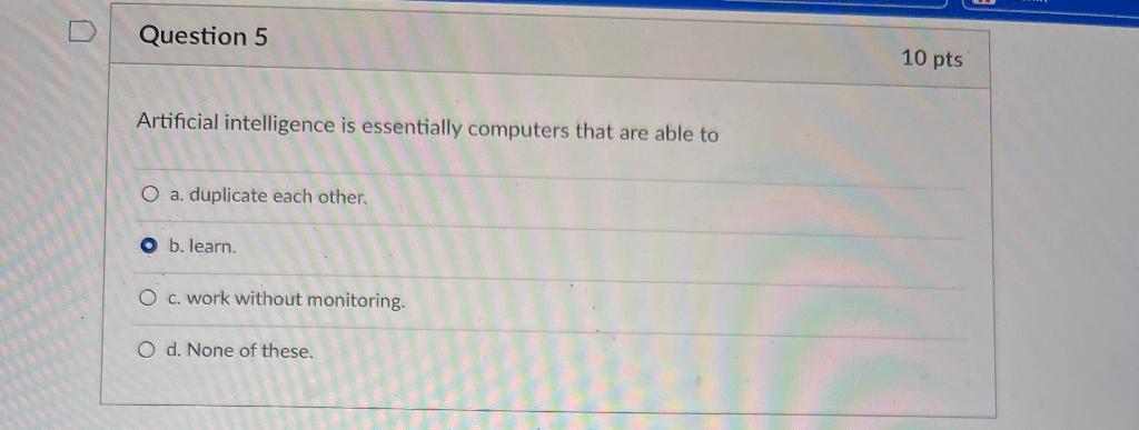 PLEASE ANSWER ALL PARTS! Question 6 10 pts