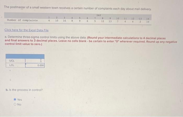 Need help finding UCL The postmaster of a small