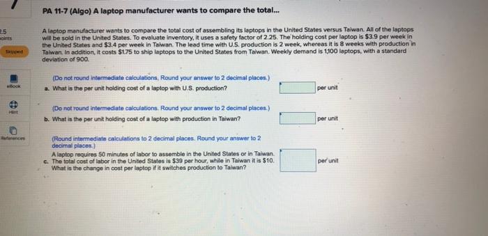 Check my w PA 11-7 (Algo) A laptop manufacturer