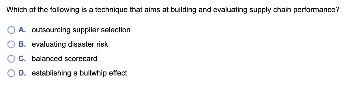 Which of the following is a technique that aims