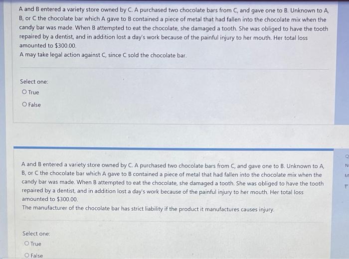 A and B entered a variety store owned by C. A