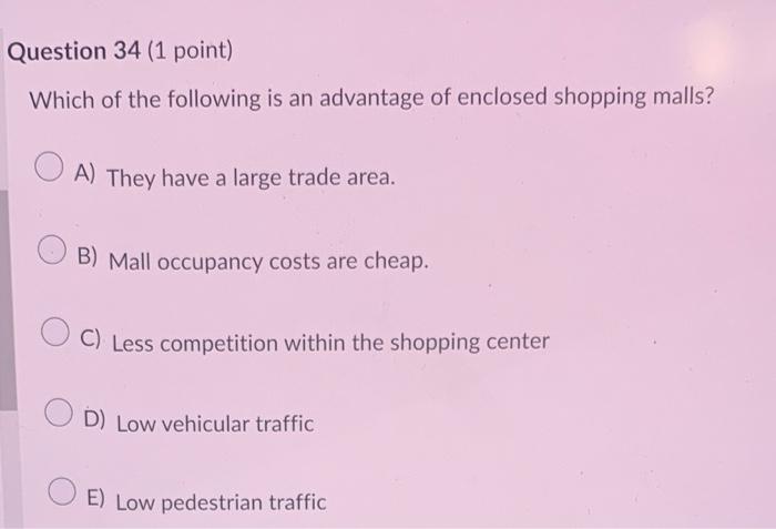 Which of the following is an advantage of