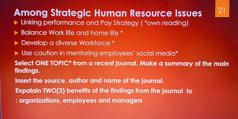 STRATEGIC MANAGEMENT : ASSIGNMENT 3 21 Among