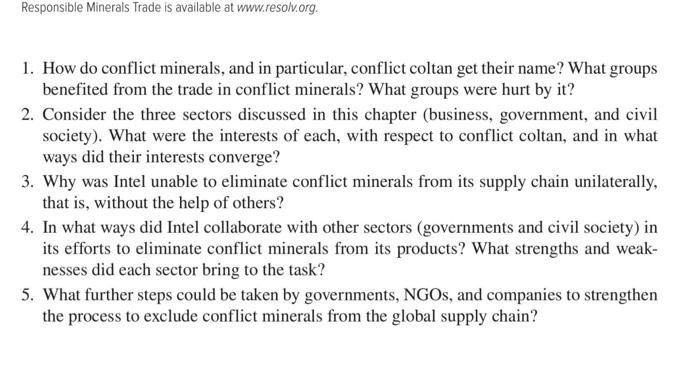 Responsible Minerals Trade is available at