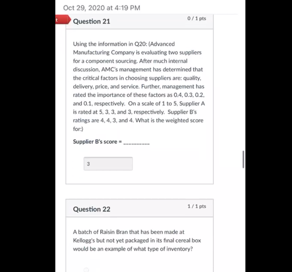 20+21 is a two part question I just need that