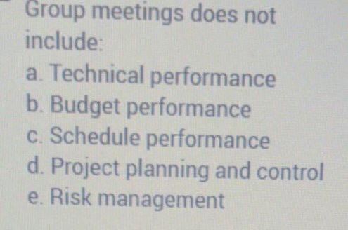 WBS stands for which of the following project