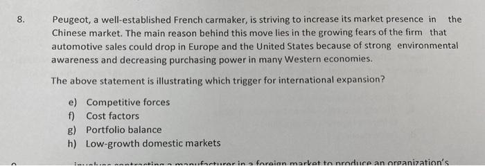 8. Peugeot, a well-established French carmaker,