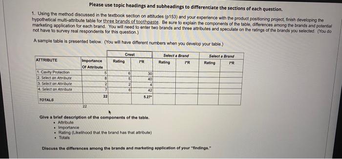 help please!!! its for Marketing class! please