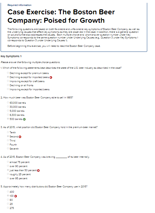 Required Information Case Exercise: The Boston