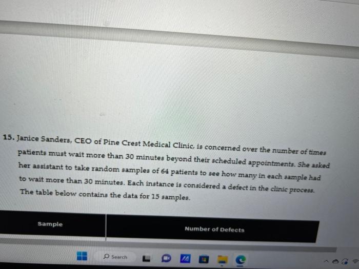 15. Janice Sanders, CEO of Pine Crest Medical