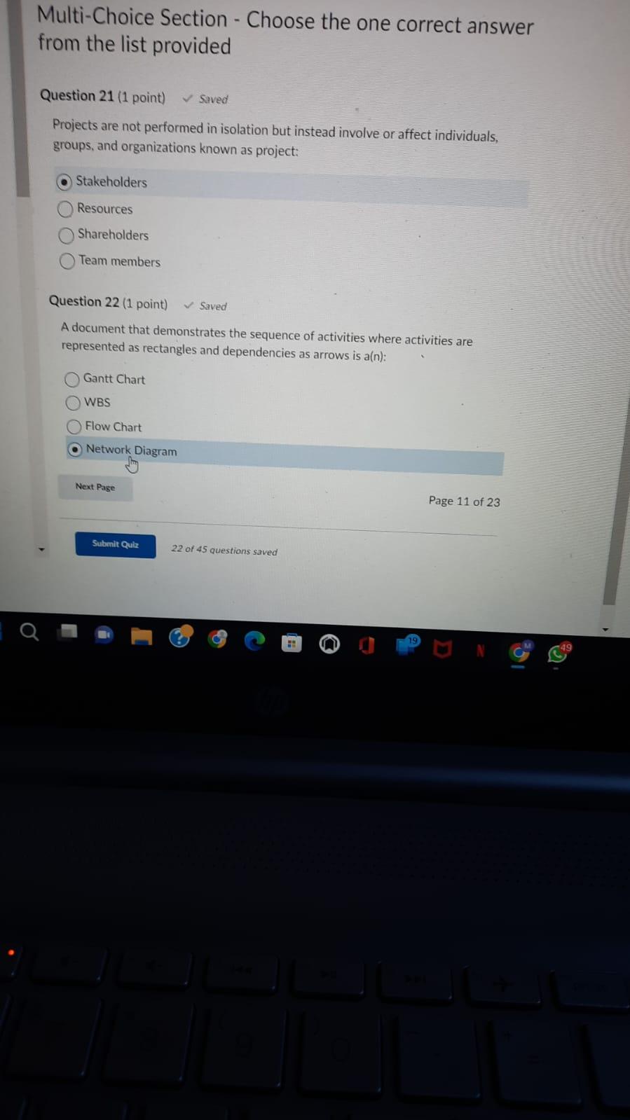 Multi-Choice Section - Choose the one correct